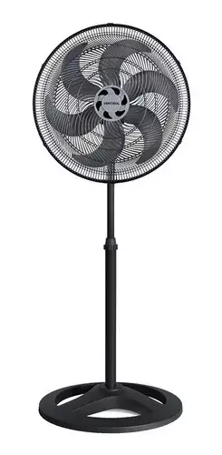 Ventilador de Coluna 40cm Turbo 6 Pás Oscilante e Altura ajustável Cor Preto Ventisol