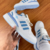Adidas Forum Low Branco e Azul - Primeira Linha