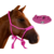 Kit Cabresto Trançado + Rédea Rosa Boots Horse