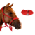 Kit Cabresto Trançado + Rédea Vermelho Boots Horse