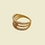 Anel Semijoia folheado a ouro 18k - comprar online
