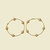 Argola folheada a ouro 18K