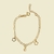 Pulseira infantil folheada a ouro 18k