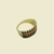 Anelcom zircônia colorida folheado a ouro 18K - comprar online