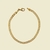 Pulseira elo grumet folheada a ouro 18k