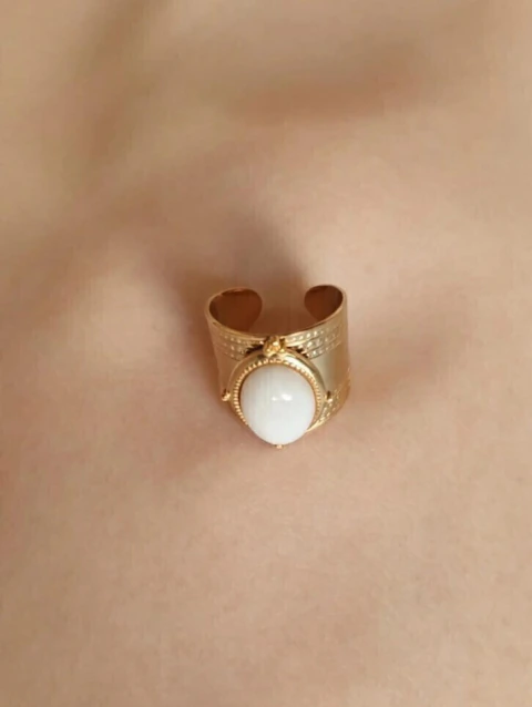 Anillo Cuarzo Blanco