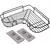 Estante Esquinero Adhesivo Baño Ducha Cocina Multiuso