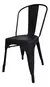 Silla de comedor Tolix con estructura color negro
