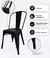 Silla de comedor Tolix con estructura color negro - comprar online