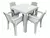Set Mesa Alta Y Sillas Melody Apoya Brazo Rattan Reforzado Exterior en internet
