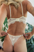 Conjunto Calcinha e Sutiã Todo Em Renda Com Bojo e Aro Fly Away Marfim - Veritate Lingerie