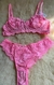 Conjunto em renda sem bojo com aro Lumina