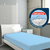 Protetor Capa De Colchão Solteiro com Elástico Azul - Bella Home Decor