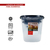 Kit 05 Porta Mantimentos Com Tampa 5 Peças Preta - loja online