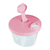 Imagem do Kit Garrafa Paris 500ml Garrafa Fano 250ml e Pote Dosador 300ml Unibaby Rosa