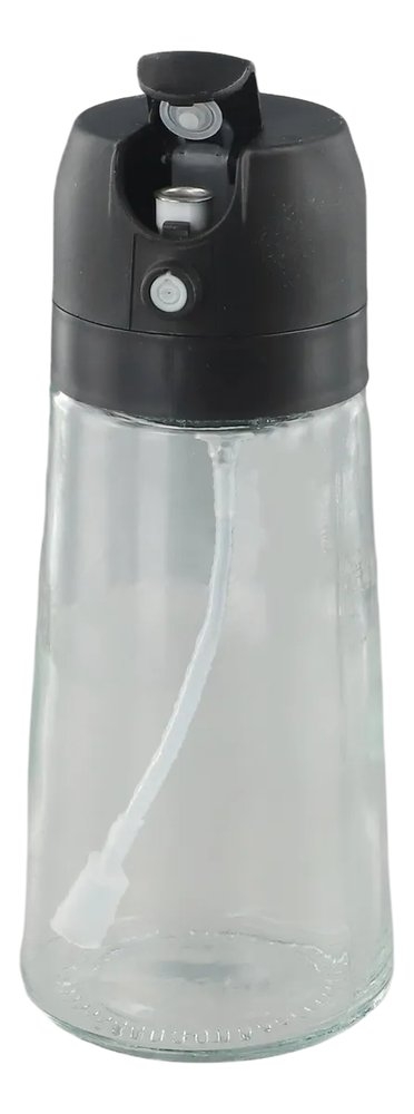 Porta Azeite Vinagre Borrifador Milano Vidro 450ml - Preta