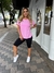 T shirt rosa chiclete TAM G