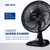Ventilador de Mesa Mondial VSP-40-B 40cm, 6 Pás, 140W, Preto, 220V - comprar online