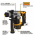 Martelete Perfurador e Rompedor Dewalt Modelo DCH172BB3 Sem Fio Não Acompanha Bateria 20v na internet