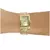 Relógio Mondaine Feminino Dourado Quadrado 32103LPMVDE1 - comprar online