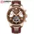 Carnaval moda tourbillon relógios mecânicos para homem relógio automático safira à prova dwaterproof água calendário luminoso relogio masculino - loja online