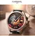 CARNIVAL-Men's 3D Rooster Padrão Sapphire Relógios, Relógio Mecânico Automático, Pulseira de Couro, Design Exclusivo, Miyota Fashion, Novo - loja online
