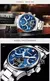 Carnaval moda tourbillon relógios mecânicos para homem relógio automático safira à prova dwaterproof água calendário luminoso relogio masculino