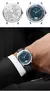 Poniger relógio masculino, relógios de quartzo masculinos marca de luxo superior 30m relógio de pulso à prova d'água espelho de safira pulseira de couro cristal australiano na internet