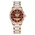 Orkina relógio de pulso feminino, relógio de pulso mecânico à prova d'água com pulseira de aço fashion para mulheres na internet