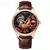 CARNIVAL-Men's 3D Rooster Padrão Sapphire Relógios, Relógio Mecânico Automático, Pulseira de Couro, Design Exclusivo, Miyota Fashion, Novo