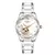 Orkina relógio de pulso feminino, relógio de pulso mecânico à prova d'água com pulseira de aço fashion para mulheres - comprar online