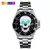 Skmei-relógio de pulso de quartzo masculino, aço inoxidável, skeleton, creative, impermeável, para homens - comprar online