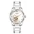 Orkina relógio de pulso feminino, relógio de pulso mecânico à prova d'água com pulseira de aço fashion para mulheres - comprar online