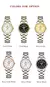 Carnaval marca vestido relógio senhoras luxo safira movimento automático relógios de pulso mecânicos à prova dwaterproof água para mulher reloj mujer