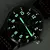 Tandorio 39mm NH35A 20bar Relógios masculinos piloto de mergulho automático vidro safira mostrador luminoso verde pulseira de couro parafuso coroa