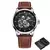 Oubaoer relógios masculinos 2024 mecânico automático marca superior de luxo tourbillon auto enrolamento couro esporte relógio pulso - Turinshop virtual