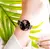 Curren feminino assista topo da marca de luxo ouro feminino à prova dmesh água relógio malha pulseira aço inoxidável flor senhoras relógio pulso 9059 - Turinshop virtual