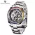 Imagem do PAGANI DESIGN-Relógio Mecânico Automático Masculino, Relógio Impermeável, Moldura Cerâmica, Relógio Rainbow Business, Marca de Luxo Top