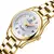 Imagem do Carnaval marca vestido relógio senhoras luxo safira movimento automático relógios de pulso mecânicos à prova dwaterproof água para mulher reloj mujer