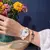 Orkina relógio de pulso feminino, relógio de pulso mecânico à prova d'água com pulseira de aço fashion para mulheres