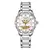 Orkina relógio de pulso feminino, relógio de pulso mecânico à prova d'água com pulseira de aço fashion para mulheres