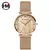 Transporte da gota a +++ + qualidade banda de aço inoxidável japão movimento quartzo à prova dwaterproof água feminino completo rosa ouro senhoras relógio de pulso luxo - comprar online