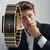 BERNY Cerâmica Quartzo Homens Relógio Moda Luxo Retângulo Relógio de Pulso XV12 Calendário À Prova D 'Água Diamon Preto Ouro Casal Presentes Relógio - Turinshop virtual
