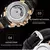 Skrox tourbillon movimento automático homem cavaleiro relógio mecânico esportes relógios de pulso original high-end luxo campo clockwork na internet