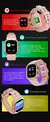 MISIRUN-AMOLED Monitoramento De Saúde Smartwatch Para Mulheres, Chamada Bluetooth, Relógio De Pulso À Prova D' Água Profunda, Bateria De Longa Duração, 1ATM - Turinshop virtual