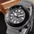 Imagem do Moda personalizada NH35 46 mm relógios masculinos caixa de safira relógio masculino automático pulseira de borracha