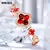 MKGO-Mulheres Cristal Incrustado Relógio Corrente de Diamante, Analógico, Quartzo, Impermeável, Pulseira, Luxo, Moda, Lady - Turinshop virtual