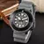 Moda personalizada NH35 46 mm relógios masculinos caixa de safira relógio masculino automático pulseira de borracha - loja online
