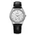 BERNY Relógios masculinos de luxo clássico elegante vestido relógio de quartzo ultrafino caixa de aço inoxidável elegância pulseira de couro relógio de pulso