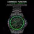 Imagem do Glenaw steampunk esqueleto relógio masculino anel de luxo relógios mecânicos automáticos luminoso à prova dwaterproof água relógio pulseira aço inoxidável